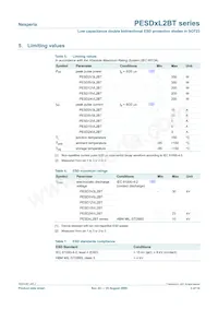 PESD12VL2BT/S911 Datasheet Pagina 3