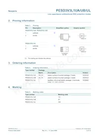 PESD3V3L1UA Datasheet Pagina 2