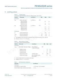 PESD3V3V4UK數據表 頁面 4