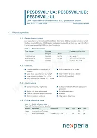 PESD5V0L1UL Datasheet Copertura