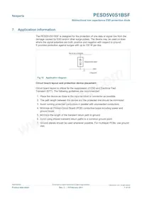 PESD5V0S1BSF Datasheet Pagina 7