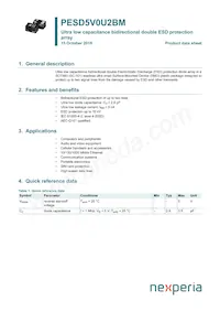 PESD5V0U2BM Datenblatt Cover