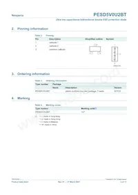 PESD5V0U2BT Datenblatt Seite 2