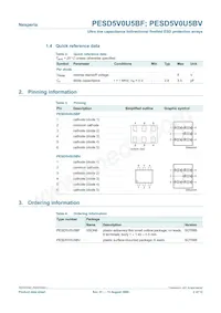 PESD5V0U5BF Datasheet Pagina 2