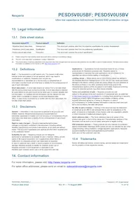 PESD5V0U5BF Datasheet Pagina 11