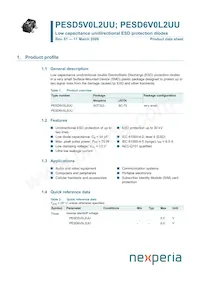 PESD6V0L2UU Datenblatt Cover