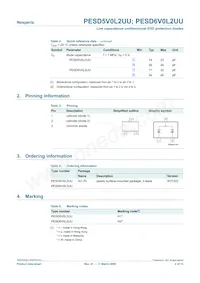 PESD6V0L2UU Datasheet Pagina 2