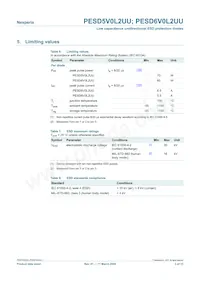 PESD6V0L2UU Datasheet Pagina 3