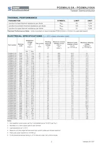 PGSMAJ90CAHF4G Datasheet Page 2