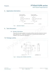 PTVS12VU1UPAZ Datasheet Pagina 7