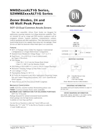 SZMMBZ4252T1G Datenblatt Cover