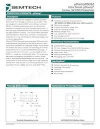 UCLAMP0501Z.TNT Datasheet Copertura