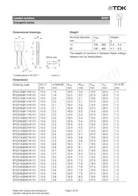 B72220Q0461K101 Datenblatt Seite 5