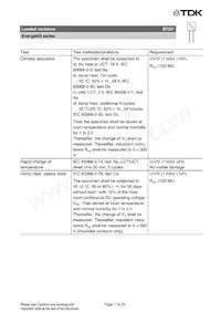 B72220Q0461K101 Datasheet Pagina 7