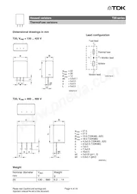 B72220T2681K105 Datasheet Pagina 4