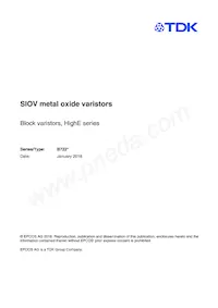 B72280B0231K001 Datasheet Copertura