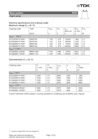 B72280B0231K001 Datasheet Pagina 7