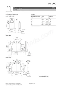 B72280B0231K001 Datasheet Pagina 8