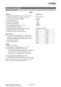 B72540E3300K072 Datasheet Pagina 4