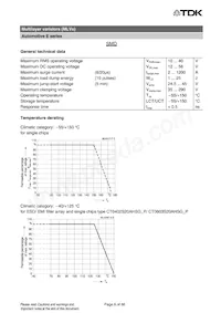 B72540E3300K072 Datasheet Pagina 6