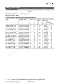 B72540E3300K072 Datasheet Pagina 11