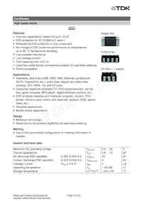 B72570D0160H060 Datasheet Pagina 4