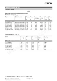 B72580V0600K062 Datasheet Pagina 10