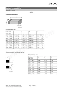 B72580V0600K062 Datasheet Pagina 11