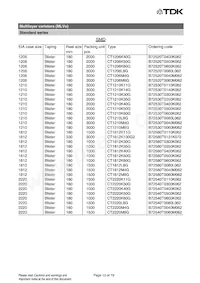 B72580V0600K062 Datasheet Pagina 13