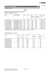 B72650M0231K072 Datasheet Pagina 7