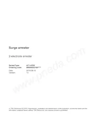 B88069X2190T502 Datasheet Copertura