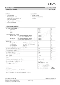 B88069X2190T502 Datasheet Pagina 2