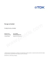 B88069X2880S102 Datasheet Copertura