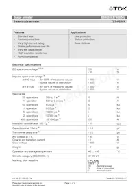 B88069X8740B102 Datasheet Pagina 2