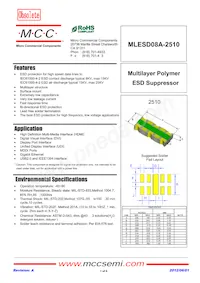 MLESD08A-2510-TP Datenblatt Cover