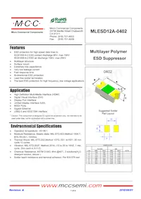 MLESD12A-0402-TP Datasheet Copertura