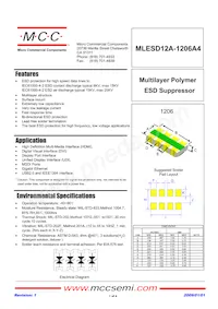 MLESD12A-1206A4-TP Datasheet Copertura
