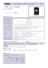 500USK820MEFCSN35X60 Datenblatt Cover