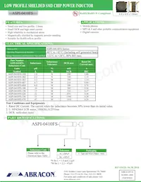 ASPI-0410FS-6R8M-T數據表 封面
