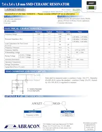 AWSZT-6.00MGD-T4 Datasheet Copertura