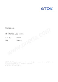 B82144F1106J000 Datasheet Copertura