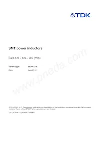 B82462A4684K000 Datasheet Copertura