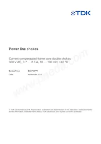 B82733F2901B001 Datasheet Cover