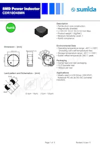 CDR10D48MNNP-8R5NC Datasheet Cover