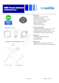 CDRH4D14LDNP-6R8NC Datasheet Cover