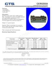 CER0205A Datasheet Cover