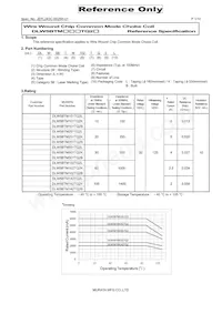 DLW5BTM102TQ2K Datasheet Copertura