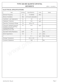 GB1000015 Datasheet Pagina 3