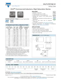 IHLP6767GZER1R8M01 Datasheet Copertura