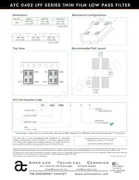 LPF04025650LTT Datasheet Pagina 2